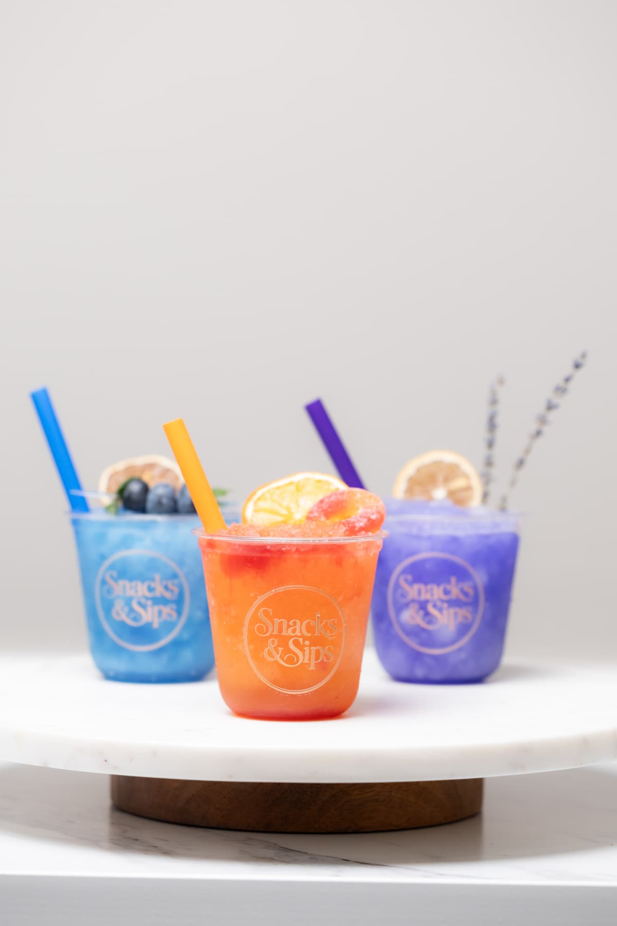Three signature frozen drinks
