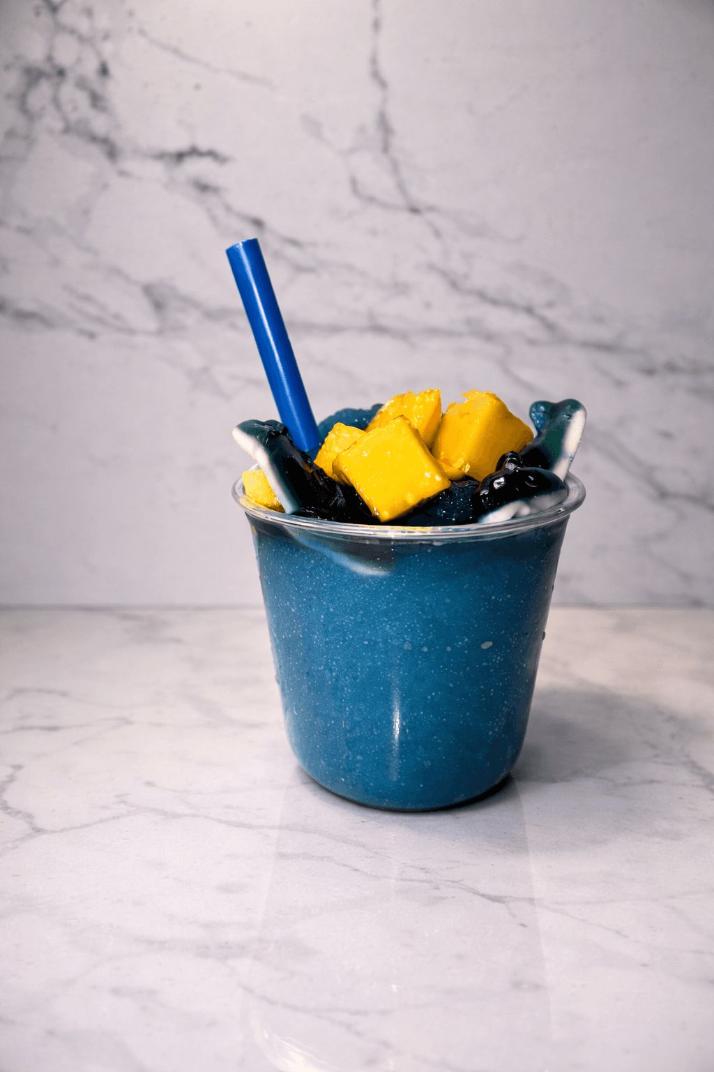 Blue mango cup